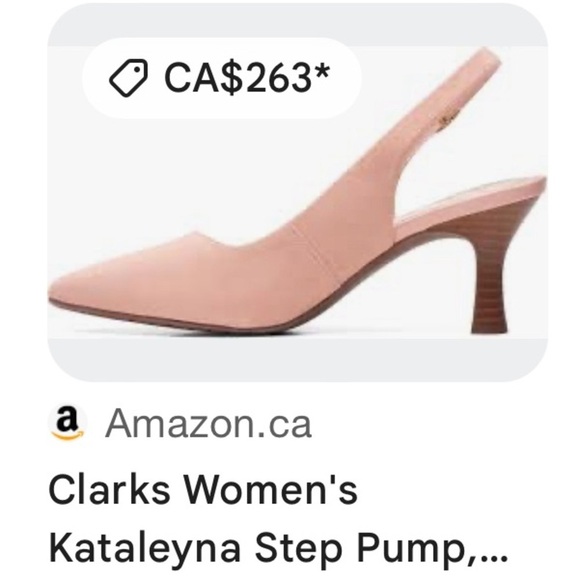 Clarks Shoes - Clark’s shoes ,women NEW,Kataleyna step,peach suede,sling back leather pumps